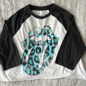 Women’s Rolling Stones Raglan Tee - Medium Like New
